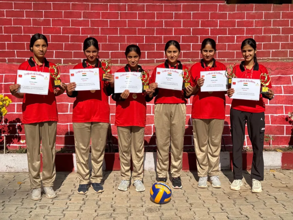 Jammu-Kashmir: Indian Army Coaching Empowers Girls in Volleyball, to Represent the State in National Tournament.