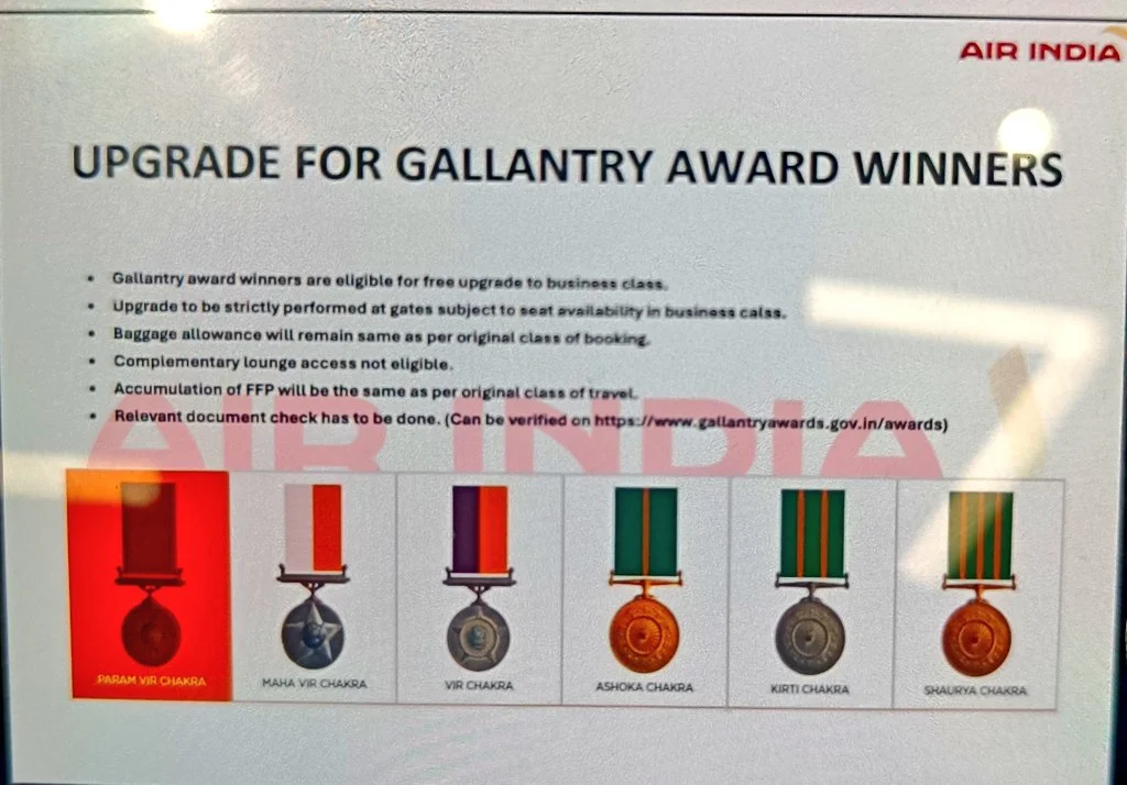 Tata owned Indian Airlines deny seat upgrade facility to Gallantry Award Veteran, draws criticism