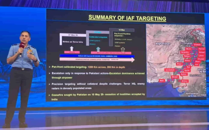 Operation Sindoor IAF weapons: Air Marshal Tiwari reveals IAF used fewer than 50 weapons to force Pakistan to truce