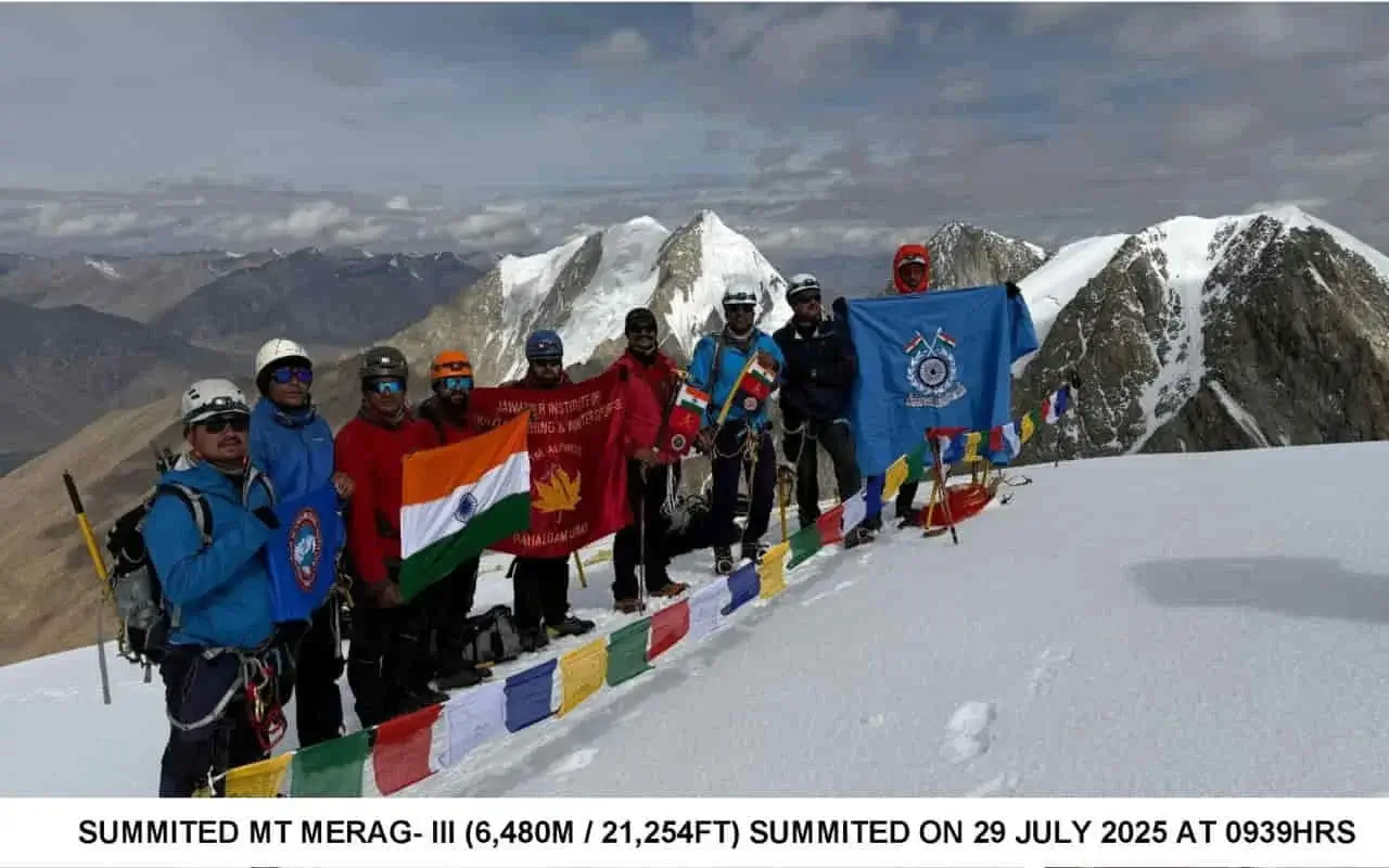 Joint Expedition in Pangong Tso: Indian Mountaineers Conquer Highest Peaks in Ladakh